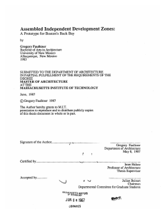 Assembled  Independent Development  Zones: A