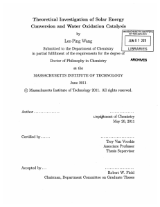 Theoretical  Investigation  of  Solar  Energy