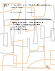 Tragedy of the routing table: An analysis network operators
