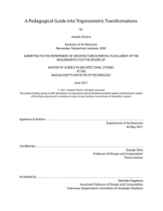 A Pedagogical Guide into Trigonometric Transformations