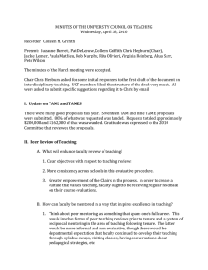 MINUTES OF THE UNIVERSITY COUNCIL ON TEACHING Wednesday, April 28, 2010
