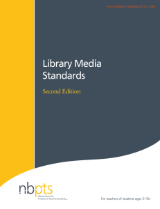 Library Media Standards Second Edition For teachers of students ages 3-18+