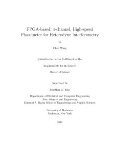 FPGA-based, 4-channel, High-speed Phasemeter for Heterodyne Interferometry