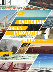 CALIFORNIA GREEN INNOVATION INDEX