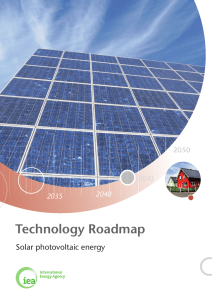 Technology Roadmap Solar photovoltaic energy 2040 2035