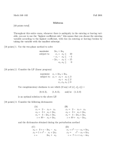 Math 340–102 Fall 2001 [40 points total]