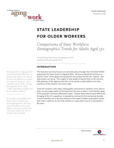 state leadership for older workers Comparisons of State Workforce
