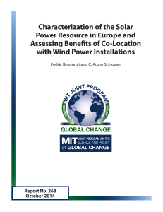 Characterization of the Solar Power Resource in Europe and