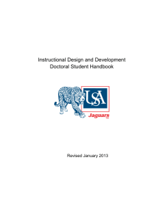 Instructional Design and Development Doctoral Student Handbook