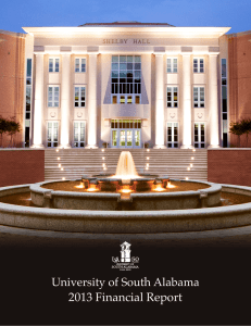 2013 Financial Report University of South Alabama