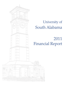 2011 South Alabama Financial Report University of