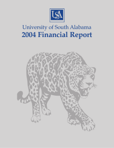 2004 Financial Report University of South Alabama