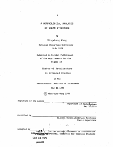 A URBAN  STRUCTURE Ming-hung  Wang