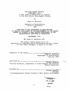 A by in  the  Real  Estate  Development ... Susan  B.  Wertheim