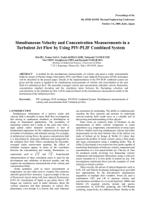 Simultaneous Velocity and Concentration Measurements in a