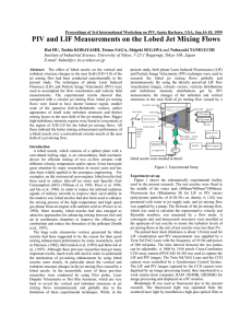 PIV and LIF Measurements on the Lobed Jet Mixing Flows