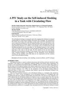 A PIV Study on the Self-induced Sloshing Proceeding of PSFVIP-2
