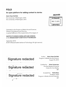 FOLD An  open  platform  for adding context to ... NOV 2015