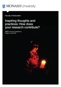 Inspiring thoughts and practices: How does your research contribute? Faculty of Education