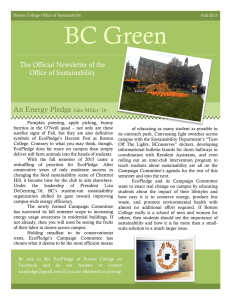 BC Green An Energy Pledge  The Official Newsletter of the