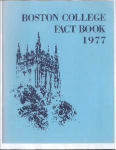 BOSTON COLLEGE FACT BOOK 1977