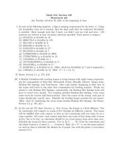 Math 312, Section 102 Homework #6 x