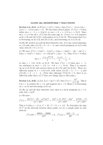 MATH 100, HOMEWORK 7 SOLUTIONS x−2 sin x, then f