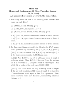 Math 342 Homework Assignment #1 (Due Thursday, January 21, in class)