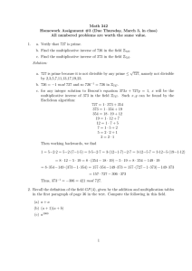 Math 342 Homework Assignment #3 (Due Thursday, March 3, in class)