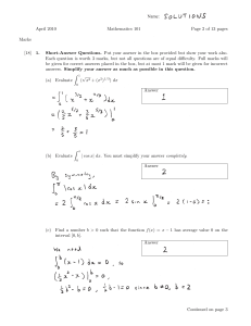 Name: April 2010 Mathematics 101 Page 2 of 13 pages