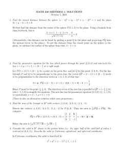 MATH 226 MIDTERM 1: SOLUTIONS October 5, 2005 + (y − 1)
