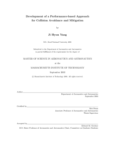 Development of a Performance-based Approach for Collision Avoidance and Mitigation by