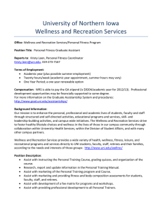 University of Northern Iowa Wellness and Recreation Services