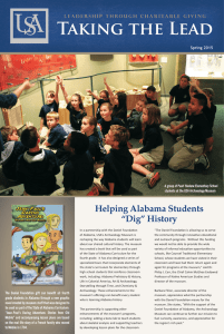 Taking the Lead Helping Alabama Students “Dig” History