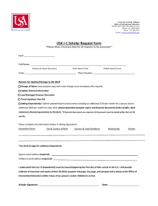 USA J-1 Scholar Request Form Full Name: