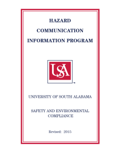 HAZARD COMMUNICATION INFORMATION PROGRAM
