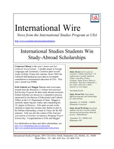 International Wire International Studies Students Win Study-Abroad Scholarships