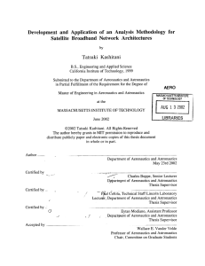 Development  and  Application  of  an ... Satellite  Broadband  Network  Architectures