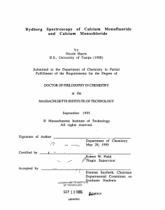 Rydberg Spectroscopy  of  Calcium  Monofluoride