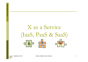 X as a Service (IaaS, PaaS &amp; SaaS) ( )