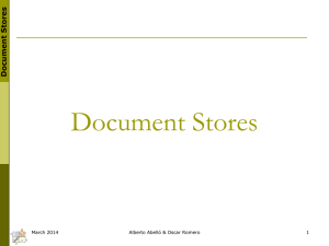 Document Stores  res to