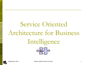 Service Oriented Architecture for Business Intelligence