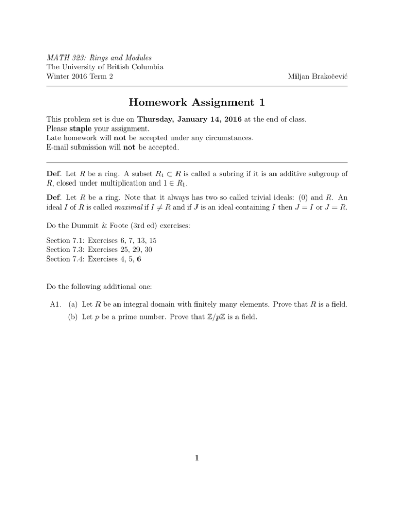 assignment on homework