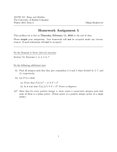 Homework Assignment 5