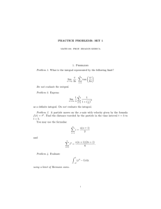 PRACTICE PROBLEMS: SET 1 1. Problems ( )