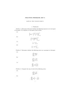 PRACTICE PROBLEMS: SET 9 1. Problems (a)