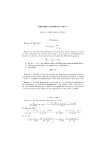 PRACTICE PROBLEMS: SET 5 1. Problems Problem 1. Find if