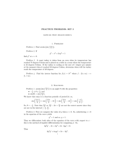 PRACTICE PROBLEMS: SET 3 1. Problems ( ))