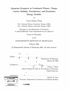 Carrier Mobility, Decoherence, and Excitation Charge Energy  Transfer