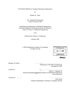 Visual-Based  Methods  in  Compliant Mechanism  Optimization by